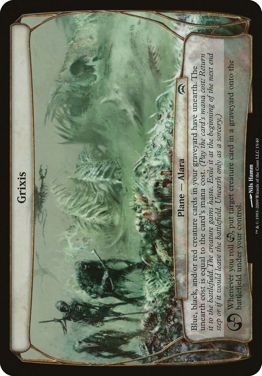2009 Magic: The Gathering Planechase Planes Grixis #15 trading card