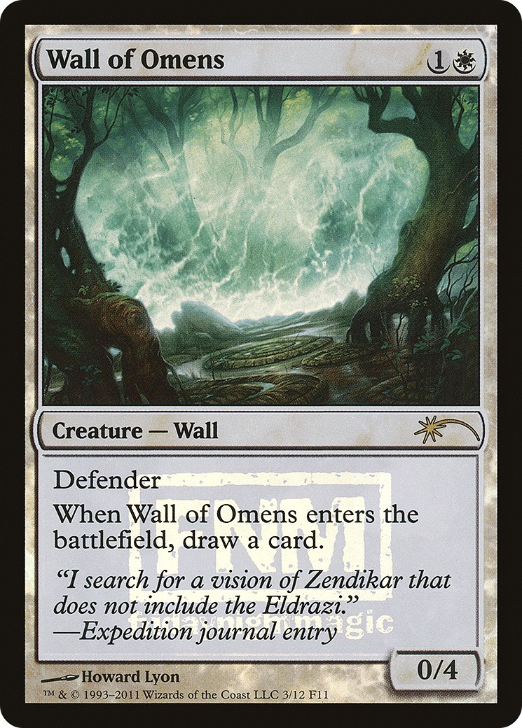 2011 Magic: The Gathering Friday Night Magic Wall of Omens #3 trading card