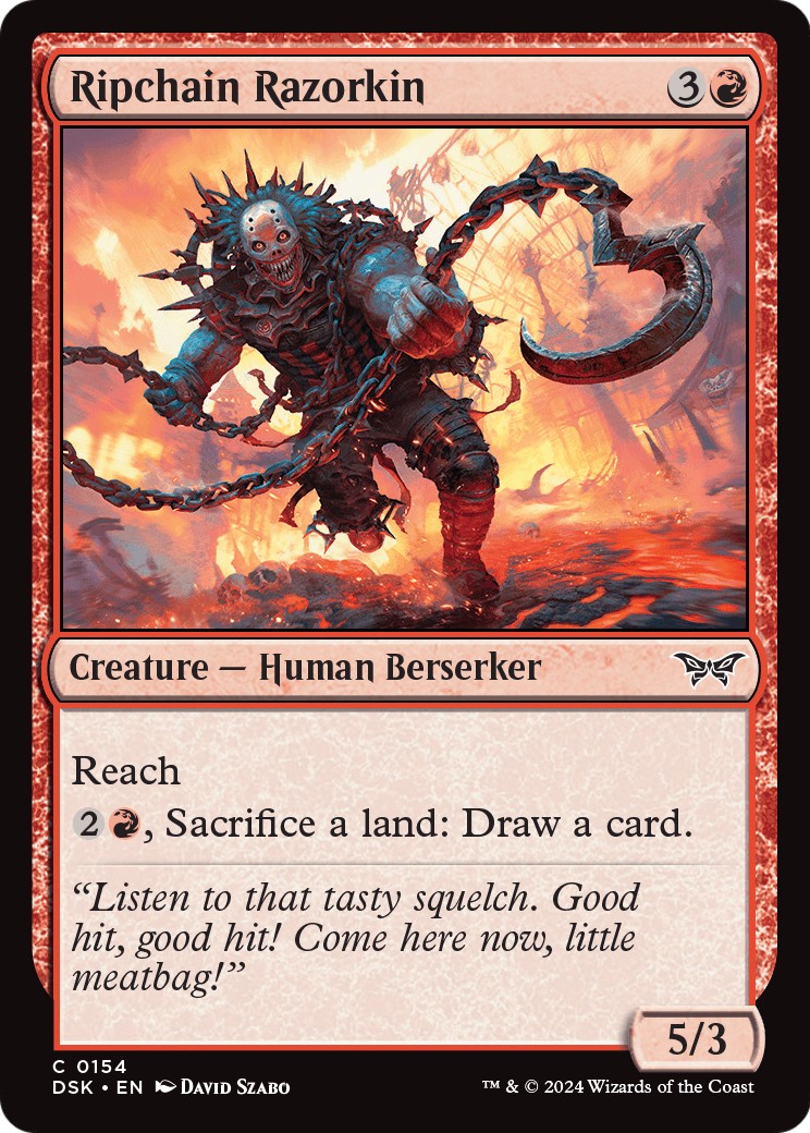 2024 Magic: The Gathering Duskmourn: House of Horror 2024 Magic: The Gathering Duskmourn: House of Horror #154 trading card