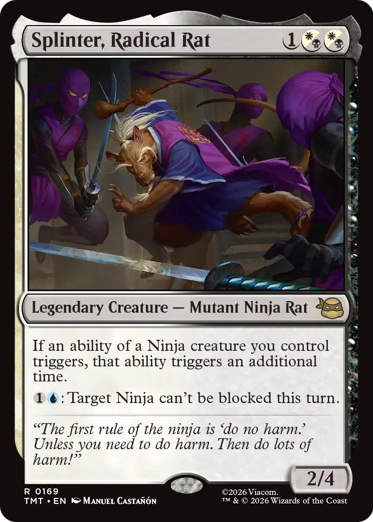 2026 Magic: The Gathering Teenage Mutant Ninja Turtles 2026 Magic: The Gathering Teenage Mutant Ninja Turtles #169 trading ca