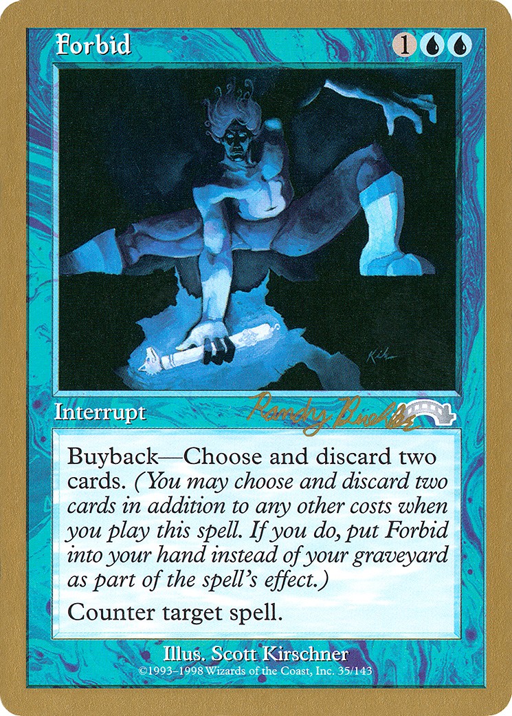 1998 Magic: The Gathering World Championship Decks 1998 Magic: The Gathering World Championship Decks #rb35 trading card