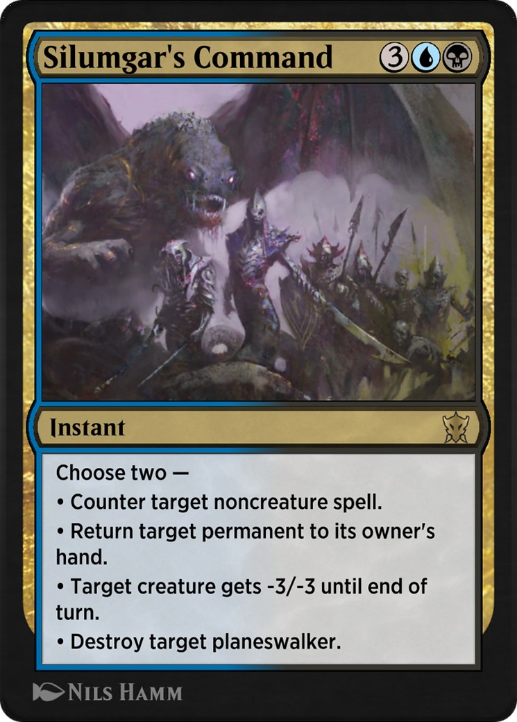 2021 Magic: The Gathering Historic Anthology 5 Silumgar's Command #19 trading card