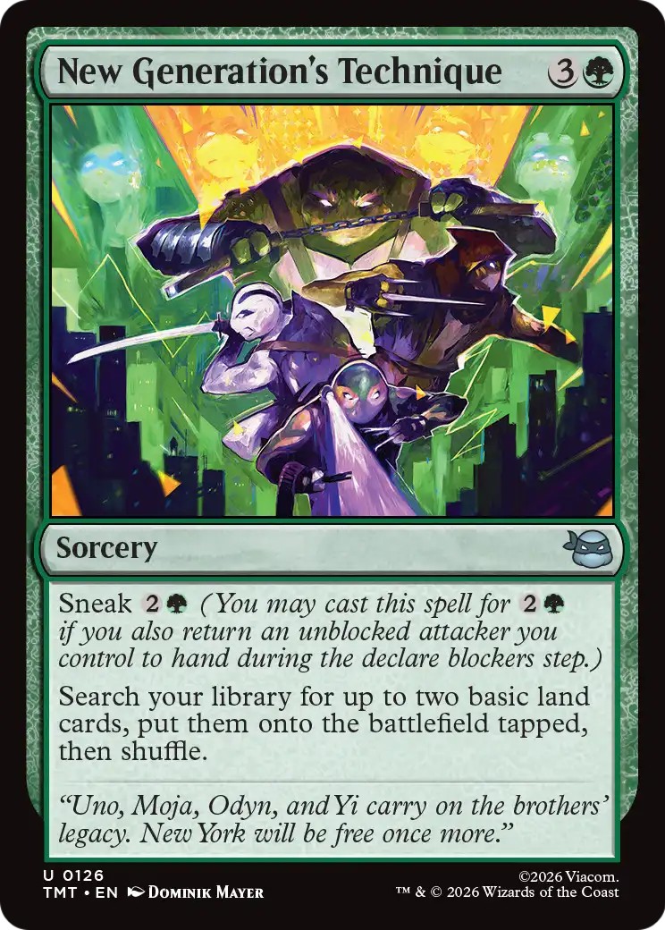 2026 Magic: The Gathering Teenage Mutant Ninja Turtles 2026 Magic: The Gathering Teenage Mutant Ninja Turtles #126 trading ca