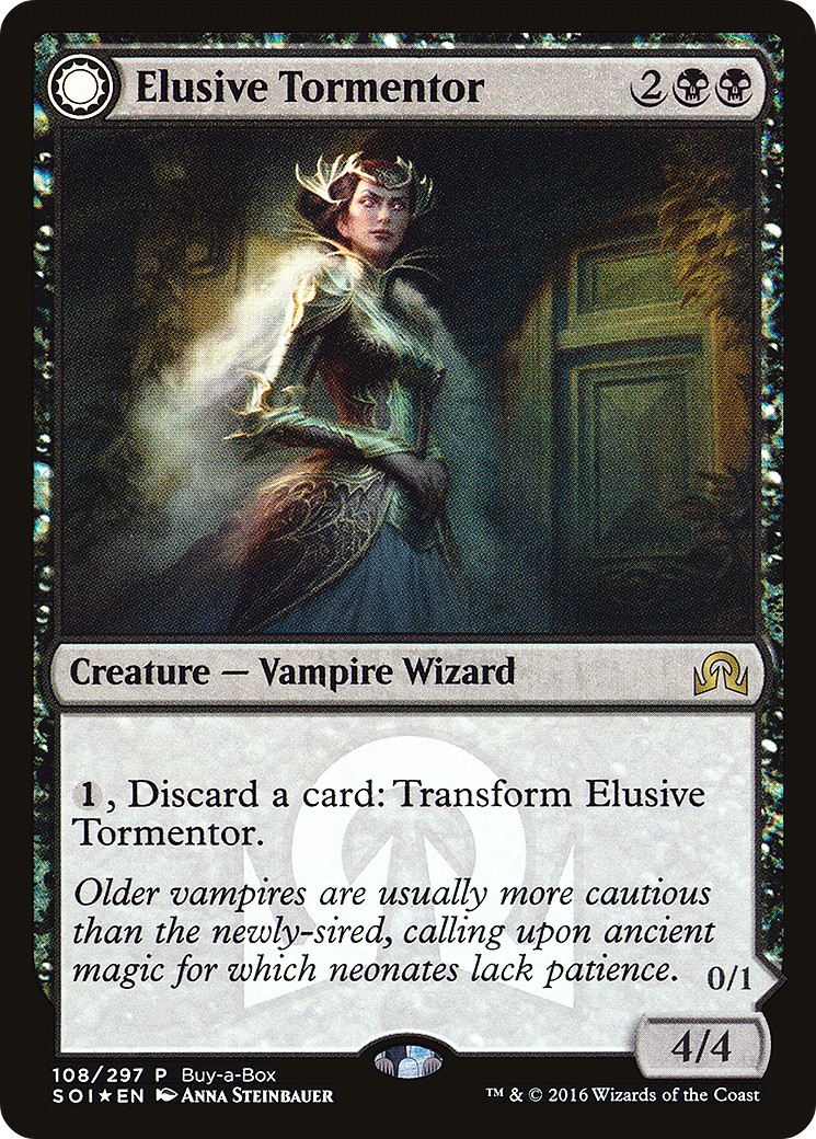 2016 Magic: The Gathering Shadows over Innistrad Promos Elusive Tormentor // Insidious Mist #108 trading card