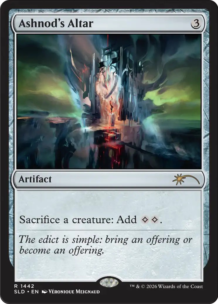 2026 Magic: The Gathering Secret Lair Drop Ashnod's Altar #1442 trading card