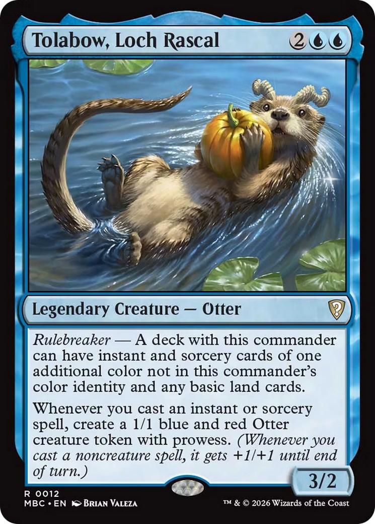 2026 Magic: The Gathering Mystery Booster: Commander Edition Tolabow, Loch Rascal #12 trading card