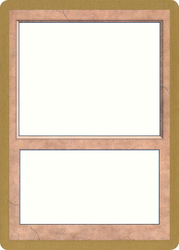 1999 Magic: The Gathering World Championship Decks Blank Card #00a trading card