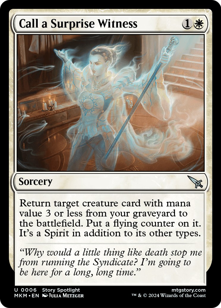 2024 Magic: The Gathering Murders at Karlov Manor 2024 Magic: The Gathering Murders at Karlov Manor #6 trading card