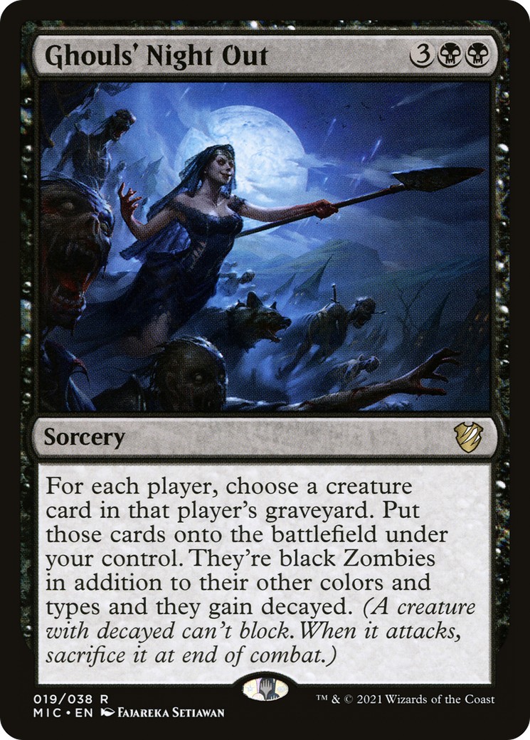 2021 Magic: The Gathering Midnight Hunt 2021 Magic: The Gathering Midnight Hunt #19 trading card