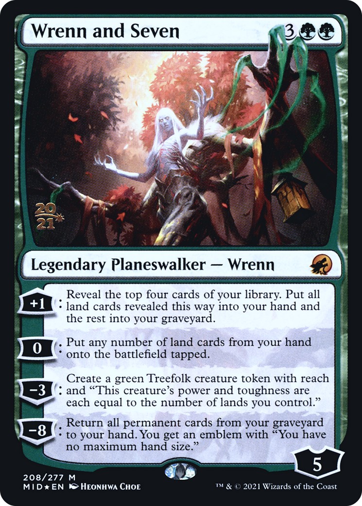 2021 Magic: The Gathering Innistrad: Midnight Hunt Promos 2021 Magic: The Gathering Innistrad: Midnight Hunt Promos #208s tra