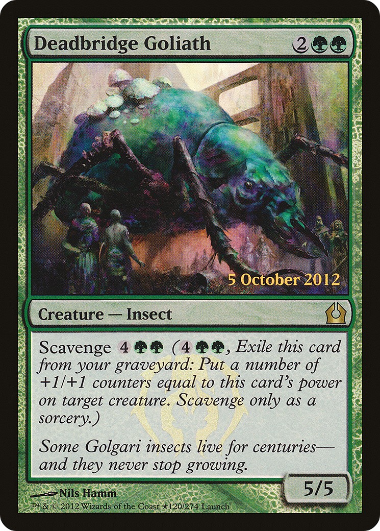 2012 Magic: The Gathering Return to Ravnica Promos Deadbridge Goliath #120★ trading card