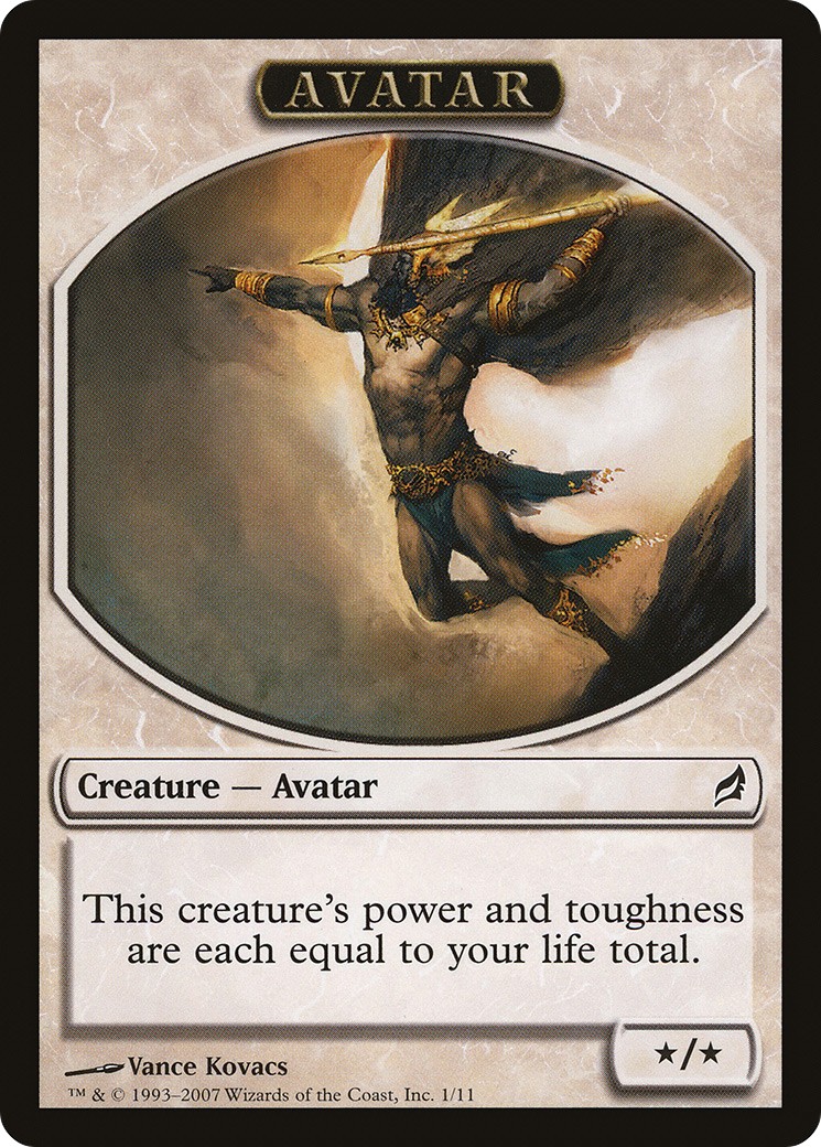 2007 Magic: The Gathering Lorwyn Tokens Avatar #1 trading card