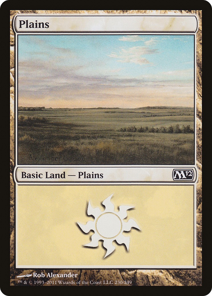 2011 Magic: The Gathering Magic 2012 Plains #230 trading card