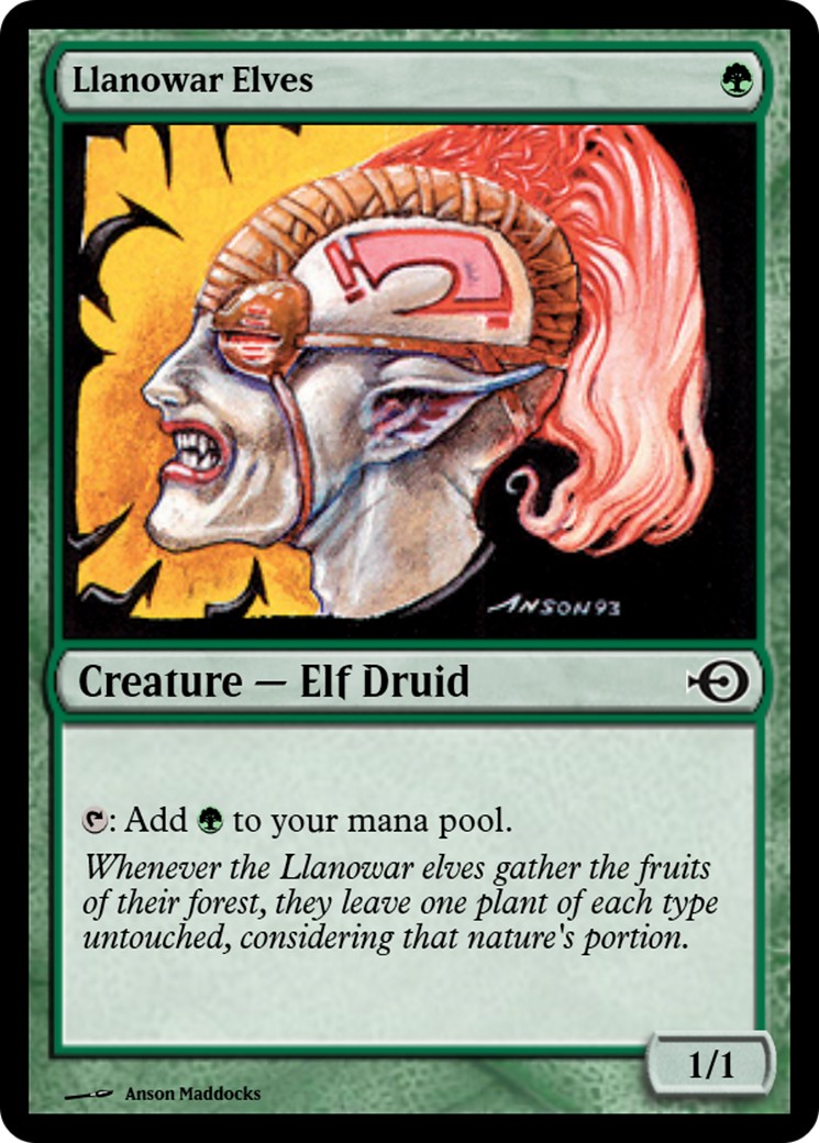 2017 Magic: The Gathering Magic Online Promos Llanowar Elves #31379 trading card
