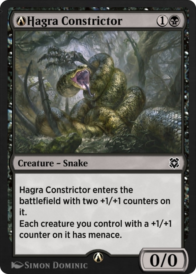 2022 Magic: The Gathering Zendikar Rising A-Hagra Constrictor #A-105 trading card