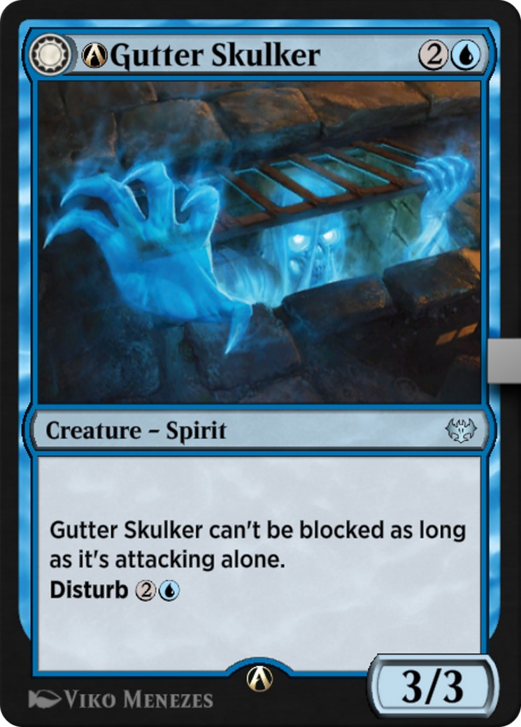 2023 Magic: The Gathering Innistrad: Crimson Vow A-Gutter Skulker // A-Gutter Shortcut #A-62 trading card