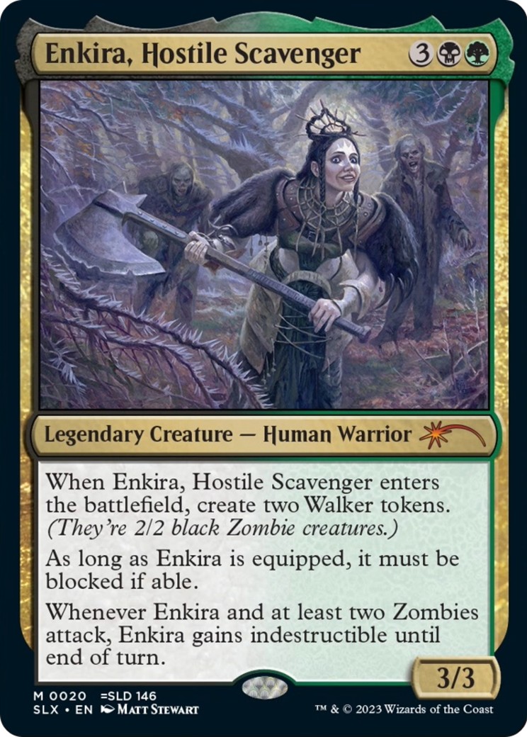 2023 Magic: The Gathering Universes Within Enkira, Hostile Scavenger #20 trading card