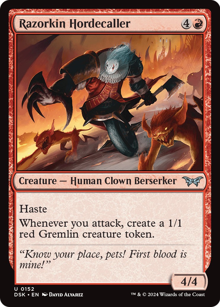2024 Magic: The Gathering Duskmourn: House of Horror 2024 Magic: The Gathering Duskmourn: House of Horror #152 trading card