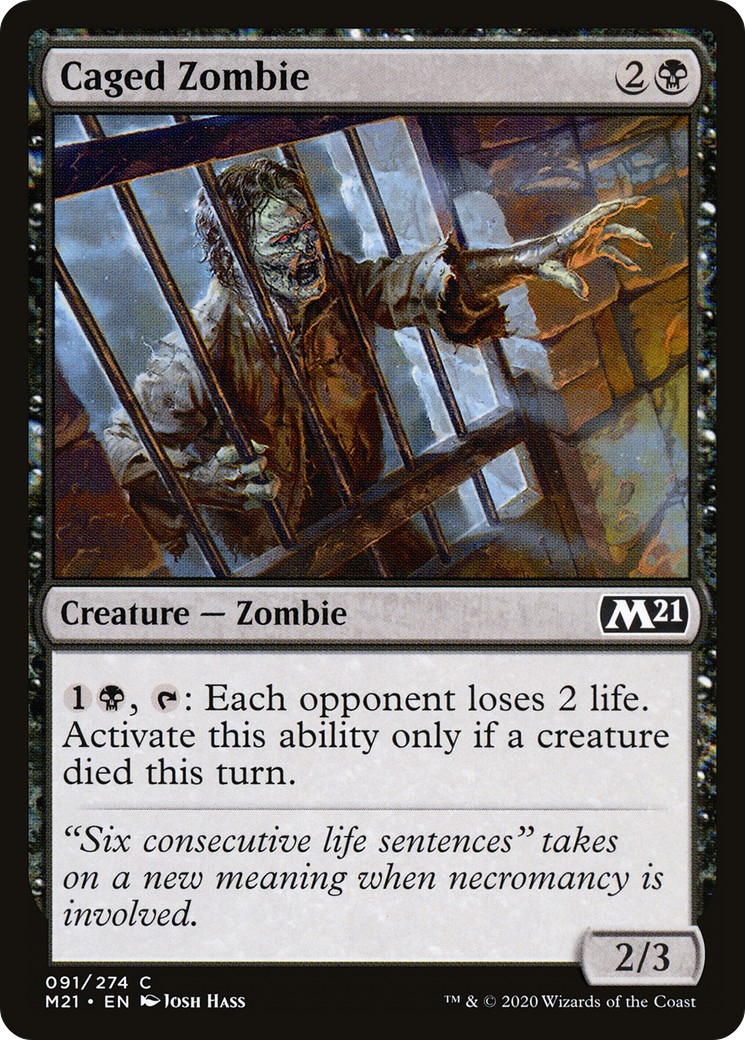 Caged Zombie - Image 1