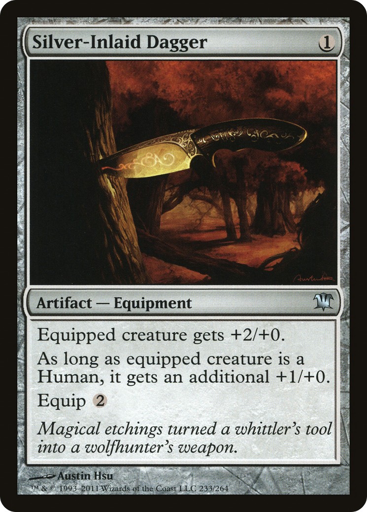Silver-Inlaid Dagger - Image 1