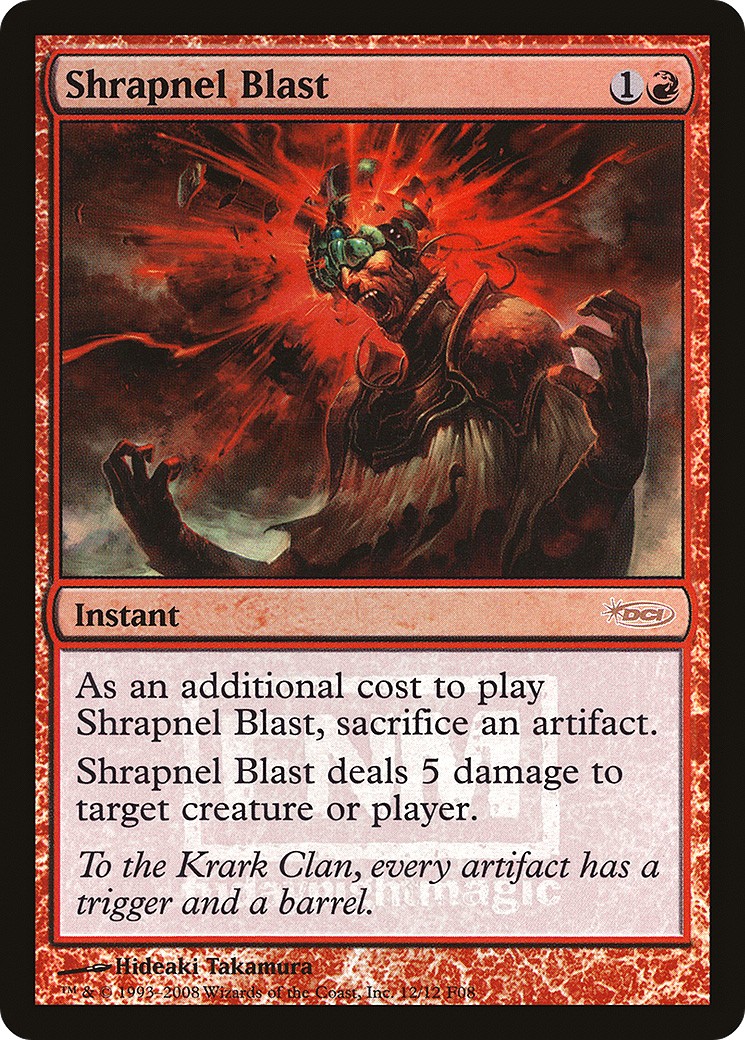 2008 Magic: The Gathering Friday Night Magic Shrapnel Blast #12 trading card