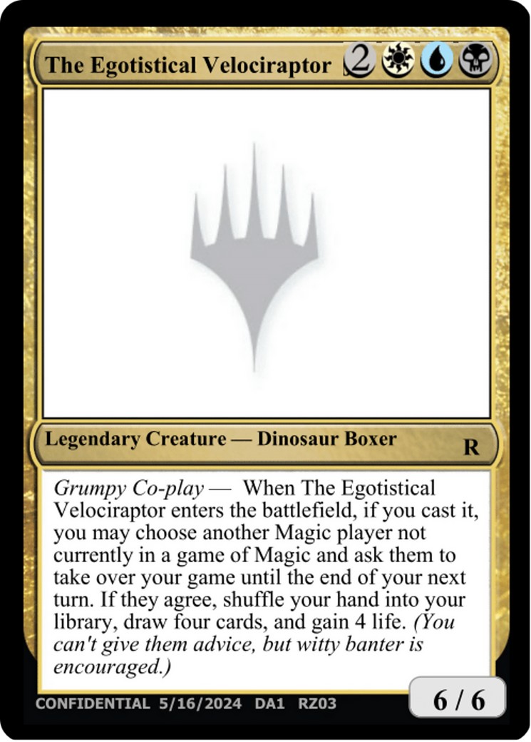 The Egotistical Velociraptor - Image 1