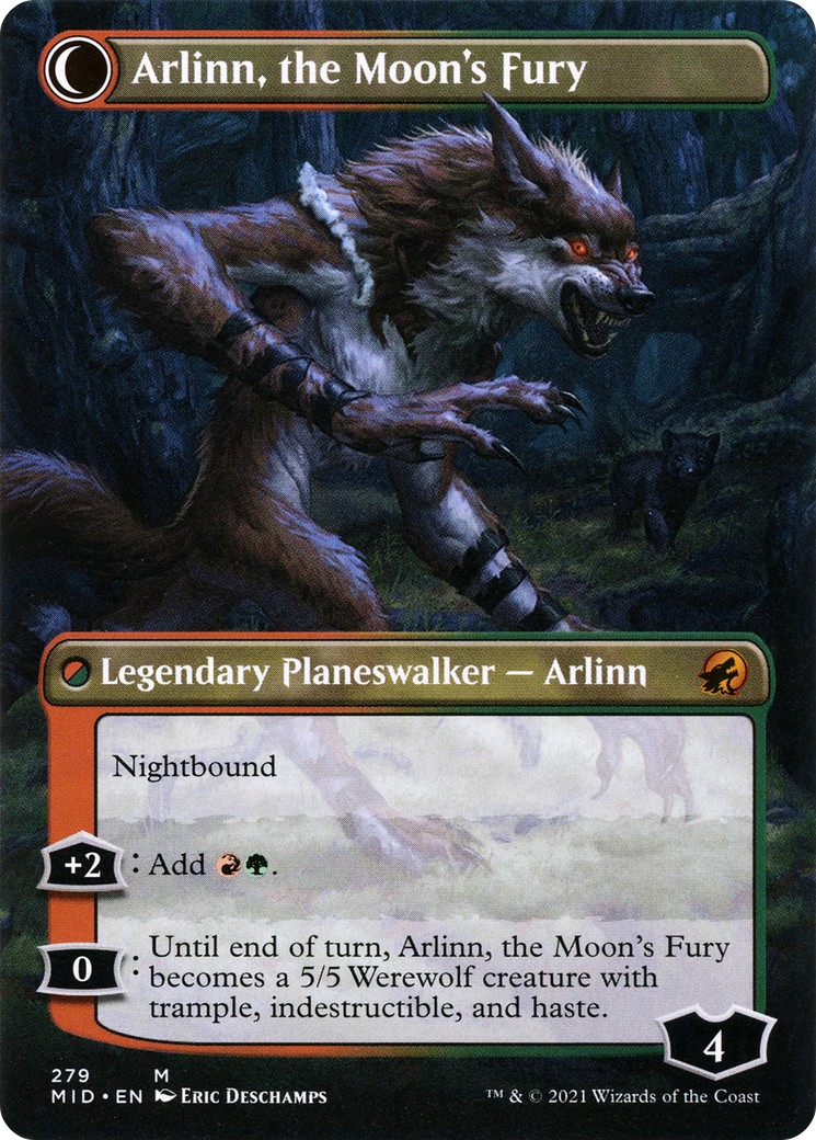 Arlinn, the Pack's Hope // Arlinn, the Moon's Fury thumbnail 2
