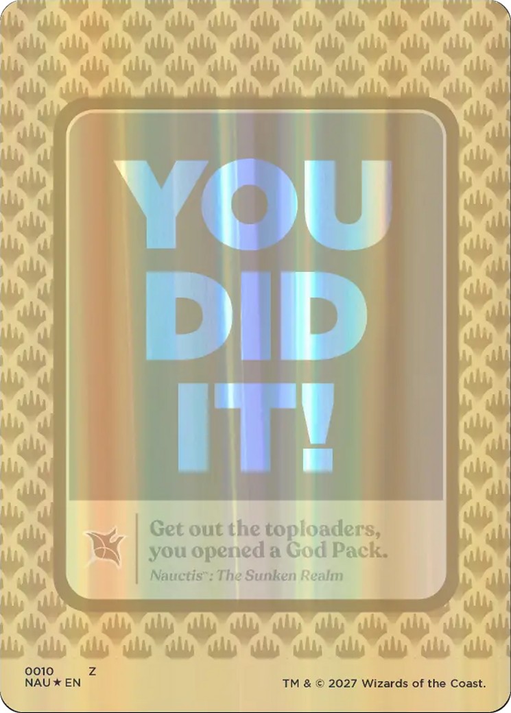 God Pack Celebration Card (Common · Foil)