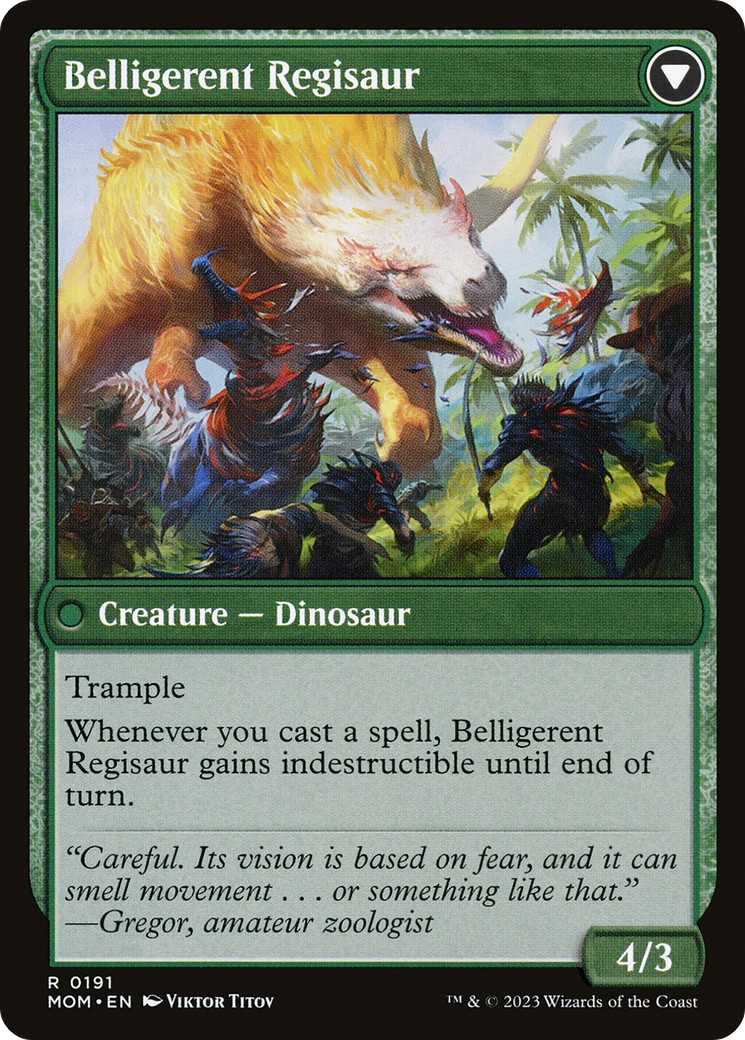 Invasion of Ixalan // Belligerent Regisaur thumbnail 2