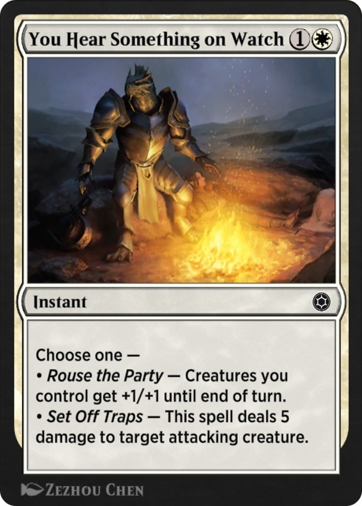2022 Magic: The Gathering Alchemy Horizons: Baldur's Gate You Hear Something on Watch #106 trading card