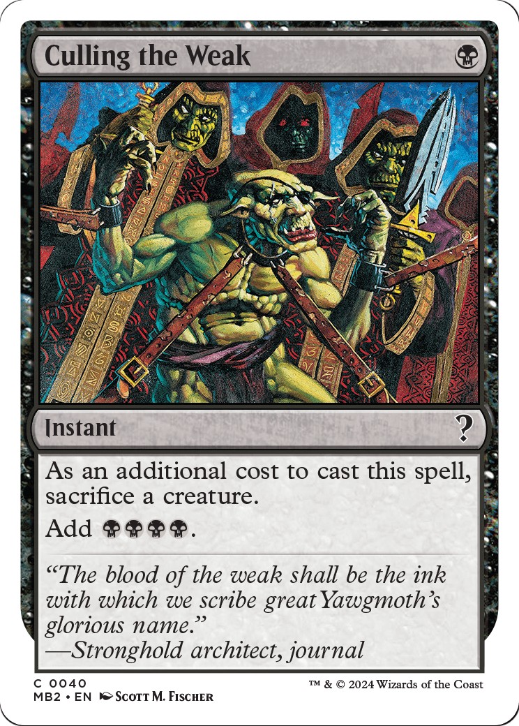 2024 Magic: The Gathering Mystery Booster 2 2024 Magic: The Gathering Mystery Booster 2 #40 trading card