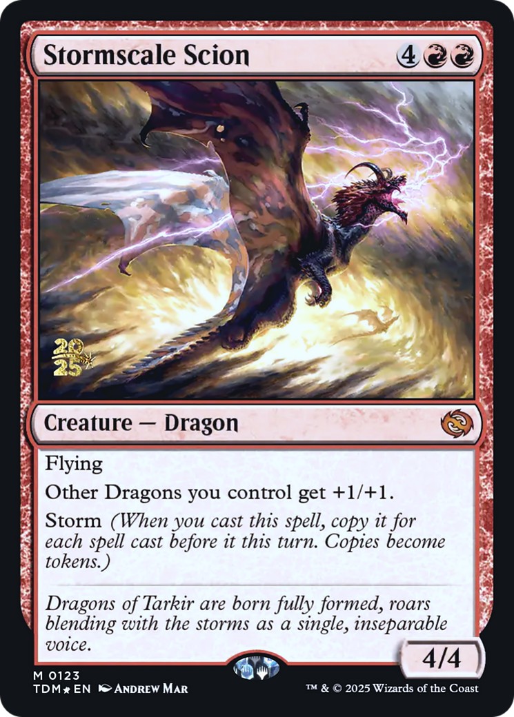 2025 Magic: The Gathering Tarkir: Dragonstorm Promos 2025 Magic: The Gathering Tarkir: Dragonstorm Promos #123s trading card