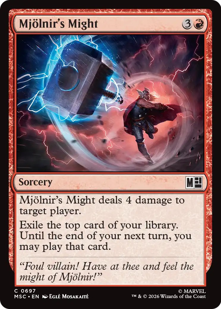2026 Magic: The Gathering Marvel Super Heroes 2026 Magic: The Gathering Marvel Super Heroes #697 trading card