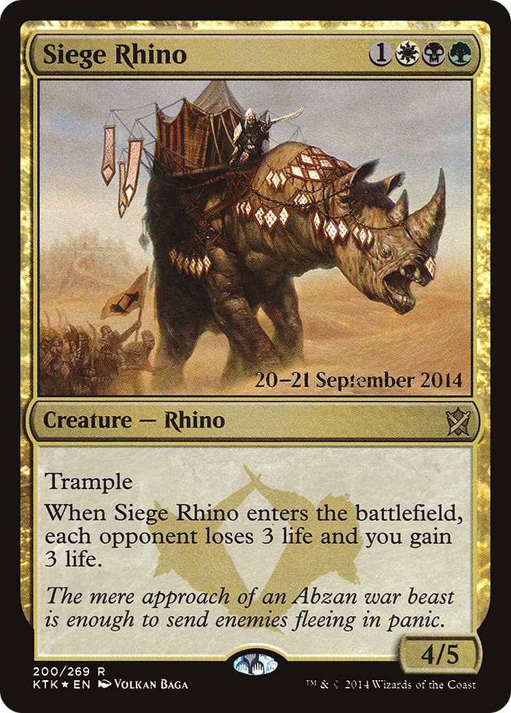 2014 Magic: The Gathering Khans of Tarkir Promos 2014 Magic: The Gathering Khans of Tarkir Promos #200s trading card