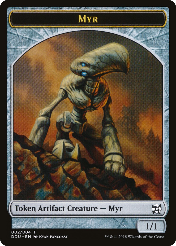 2018 Magic: The Gathering Duel Decks: Elves vs. Inventors Tokens Myr #2 trading card
