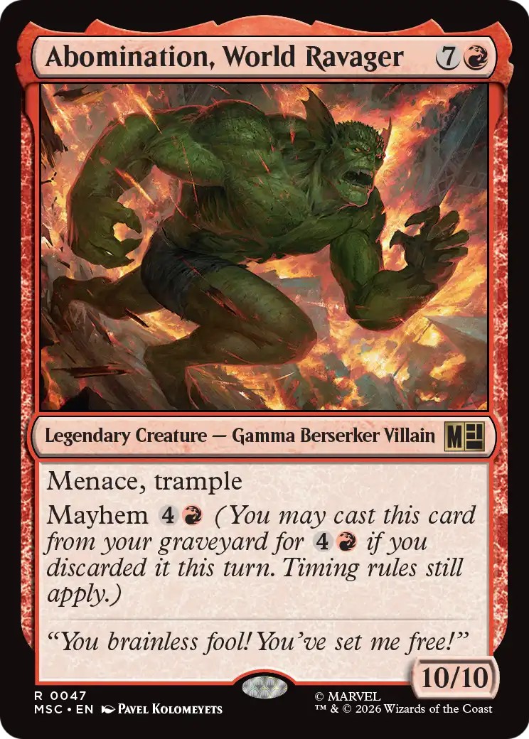 2026 Magic: The Gathering Marvel Super Heroes 2026 Magic: The Gathering Marvel Super Heroes #47 trading card