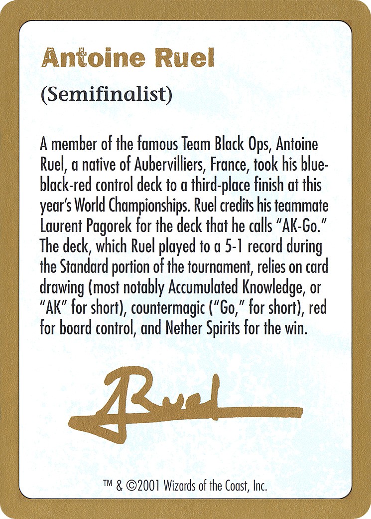 Antoine Ruel Bio - Image 1
