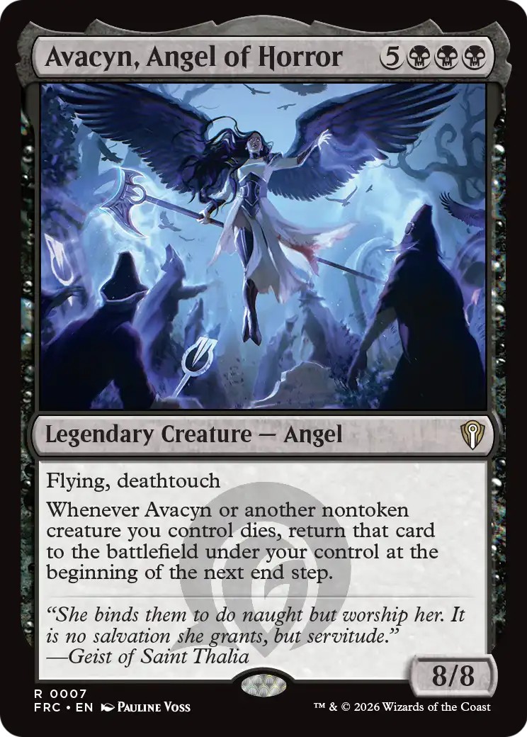 Avacyn, Angel of Horror (Commander · Rare · Normal)