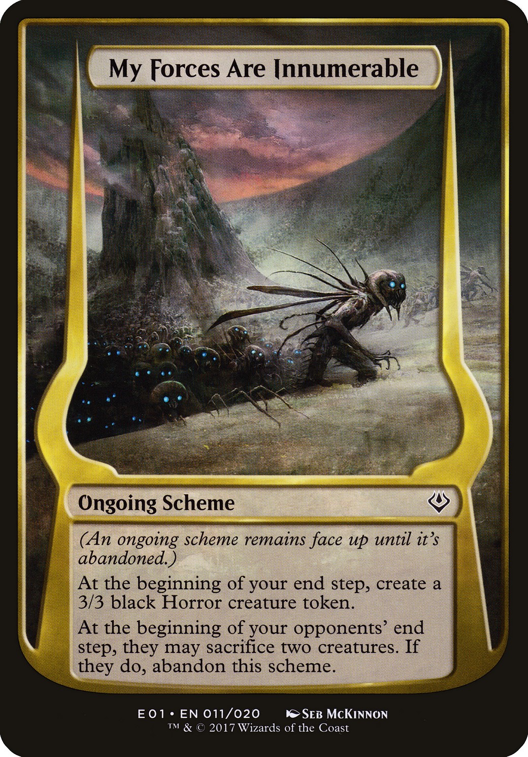 2017 Magic: The Gathering Archenemy: Nicol Bolas Schemes My Forces Are Innumerable #11★ trading card