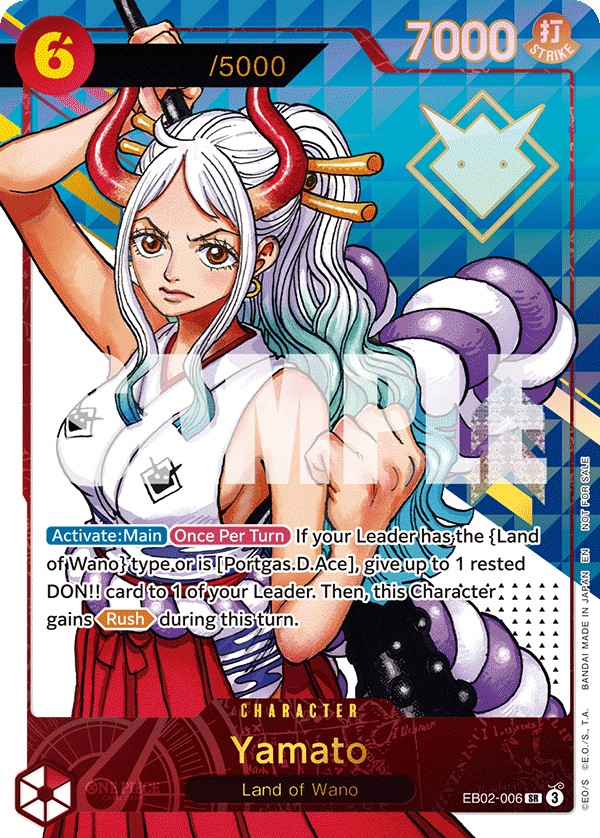 2025 One Piece Card Game Anime 25th Collection Yamato #EB02-006 trading card
