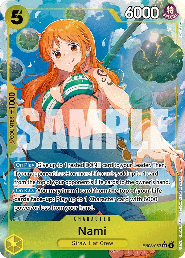 Nami (Parallel 1 · SuperRare · Normal) · 2026 · ONE PIECE HEROINES EDITION