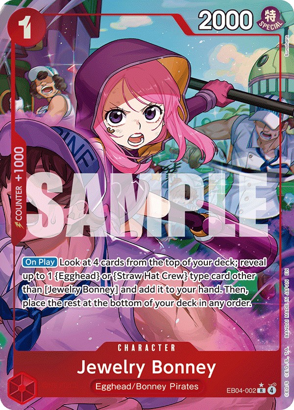 2026 One Piece Card Game BOOSTER PACK Jewelry Bonney #EB04-002 trading card