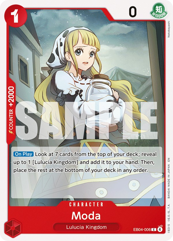 2026 One Piece Card Game BOOSTER PACK Moda #EB04-006 trading card