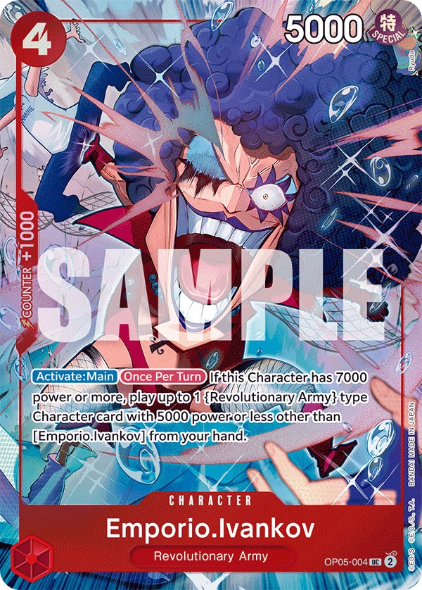 2023 One Piece Card Game AWAKENING OF THE NEW ERA Emporio.Ivankov #OP05-004 trading card