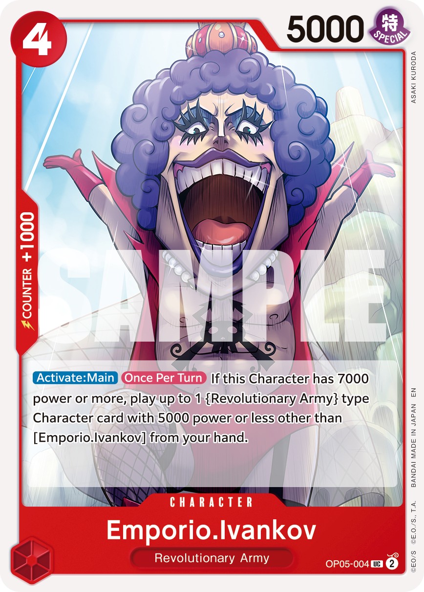 2023 One Piece Card Game AWAKENING OF THE NEW ERA Emporio.Ivankov #OP05-004 trading card