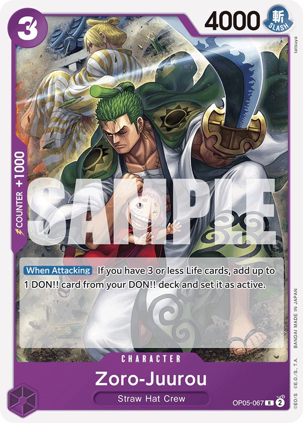 Zoro-Juurou (Reprint 1 · Rare · Normal) · 2023 · AWAKENING OF THE NEW ERA