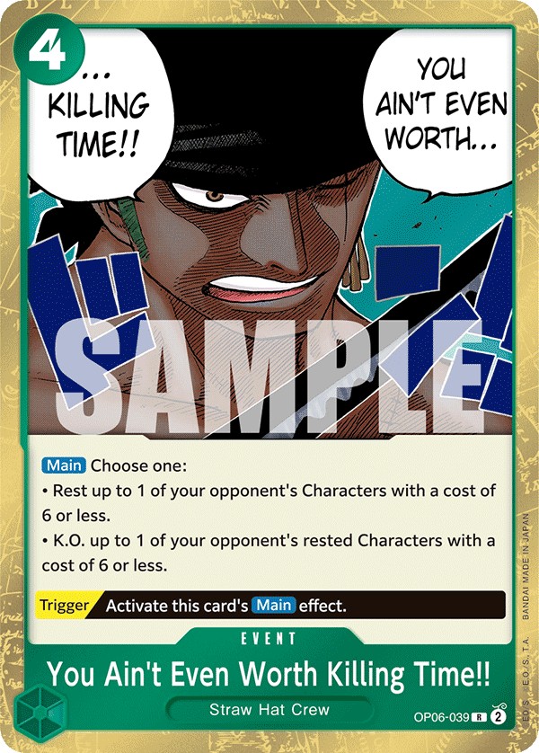 You Ain't Even Worth Killing Time!! - Image 1