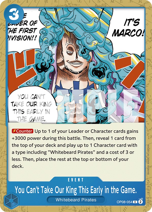 You Can't Take Our King This Early in the Game. - Image 1