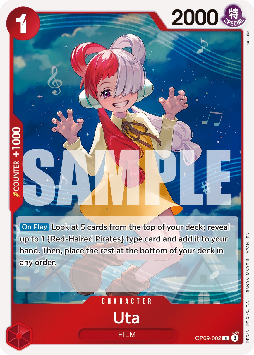2024 One Piece Card Game EMPERORS IN THE NEW WORLD Uta #OP09-002 trading card