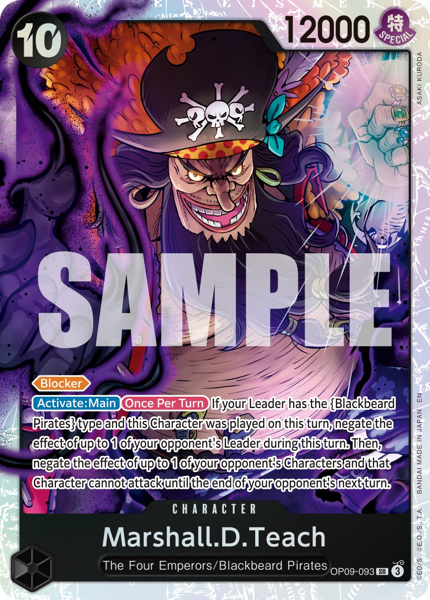 Marshall.D.Teach (Reprint 1 · SuperRare · Normal) · 2024 · EMPERORS IN THE NEW WORLD